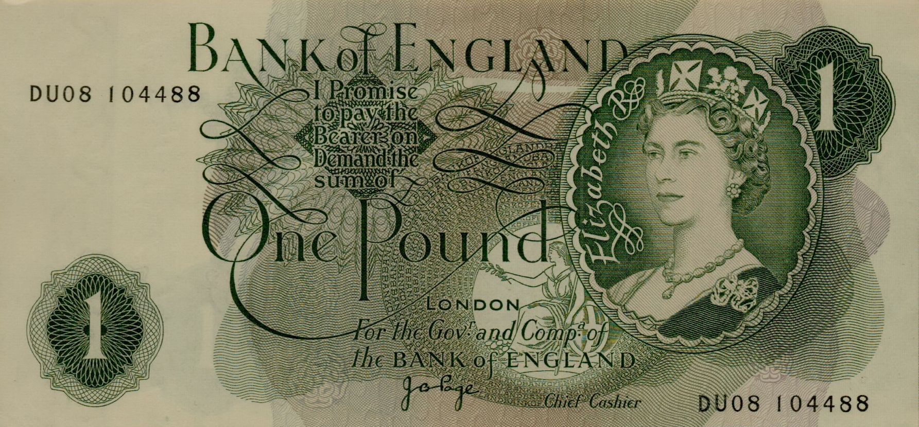 Great Britain 1 1960 UNC P-374/g